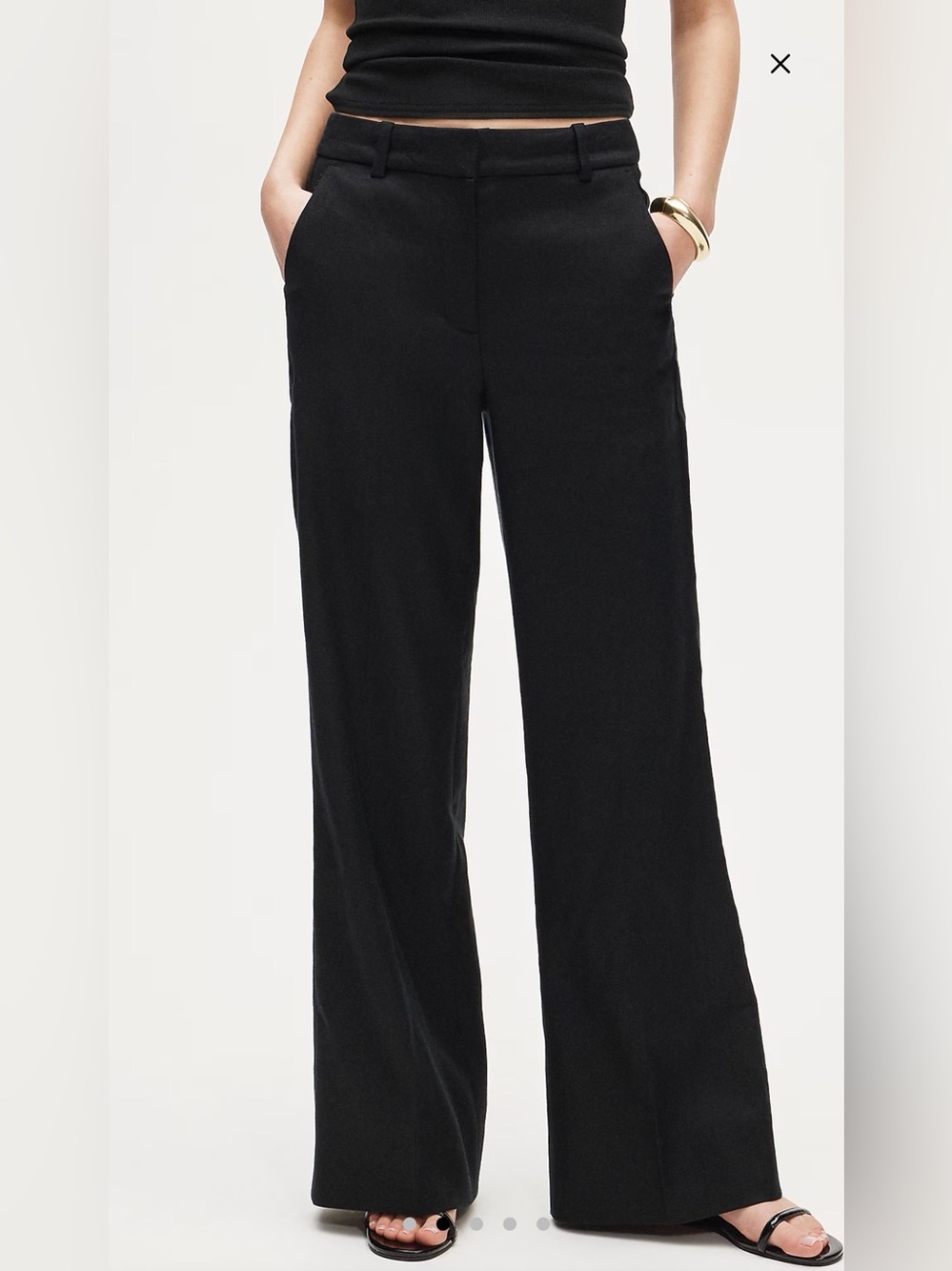 J. Crew Carolina flare pant in stretch linen blend